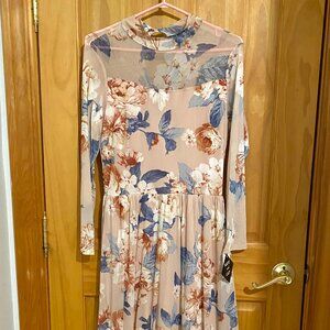 Pink Floral Kate and Lily Maxi Dress